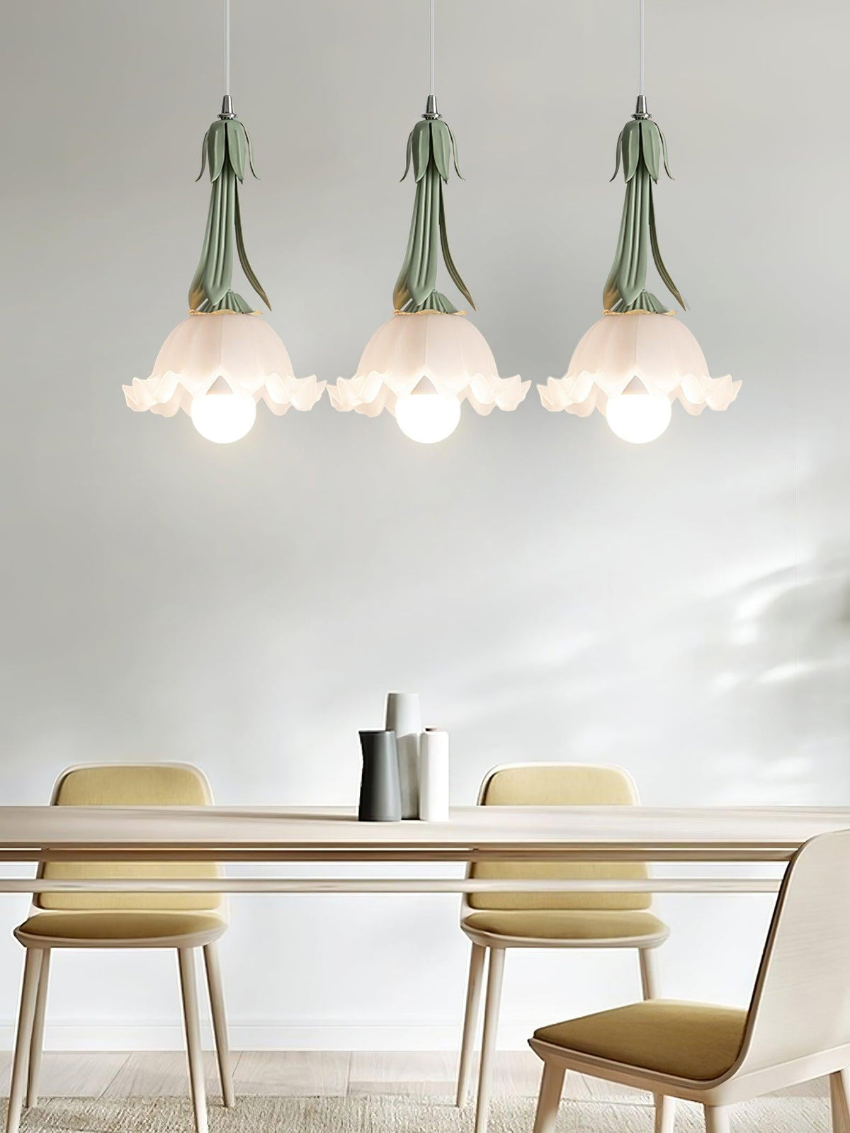 Lámpara colgante con motivo floral - LED y elegante