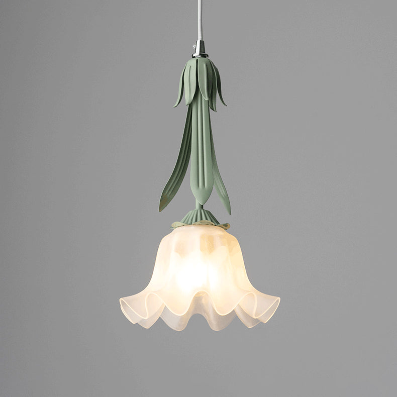 Lámpara colgante con motivo floral - LED y elegante