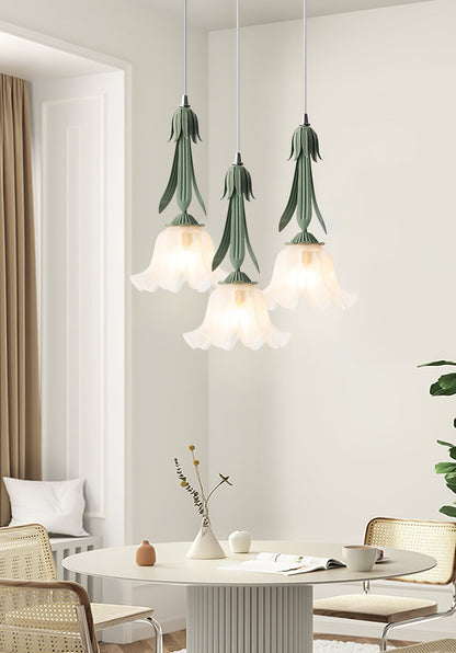 Lámpara colgante con motivo floral - LED y elegante