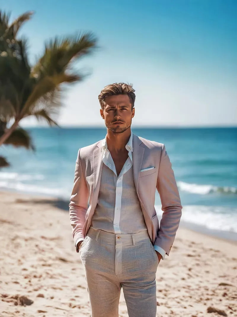 Linen Blazer Slim Fit