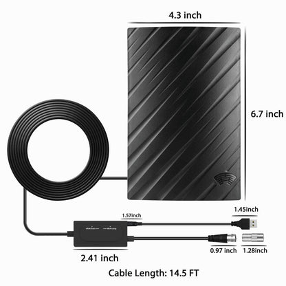 Long-Range HDTV 4K Digital Indoor Antenna