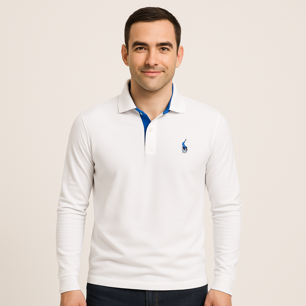 Long Sleeve Polo for Men - Bastian