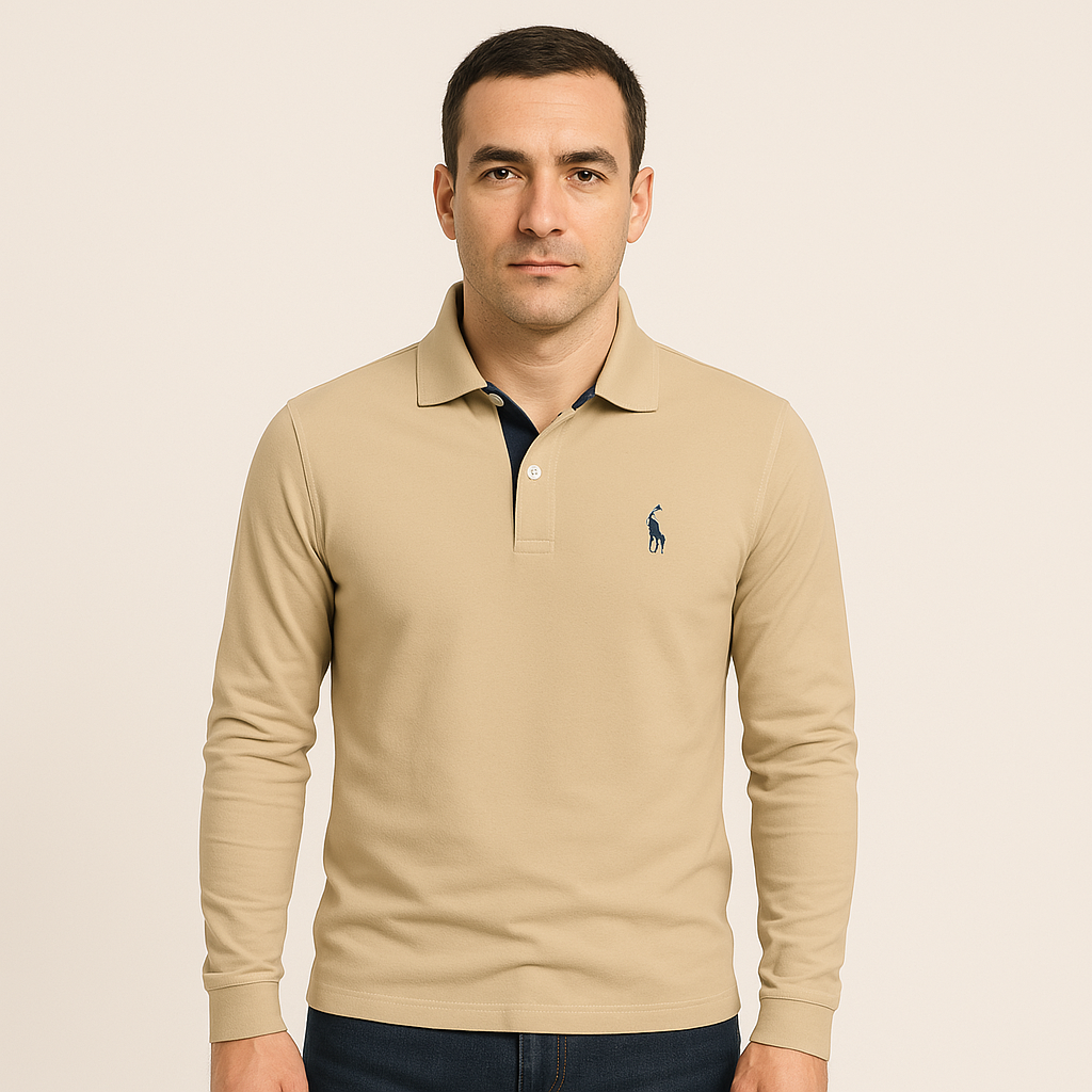 Long Sleeve Polo for Men - Bastian