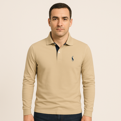Long Sleeve Polo for Men - Bastian