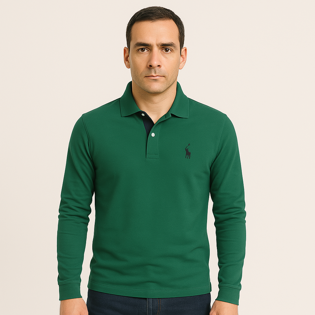 Long Sleeve Polo for Men - Bastian