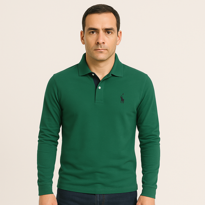 Long Sleeve Polo for Men - Bastian