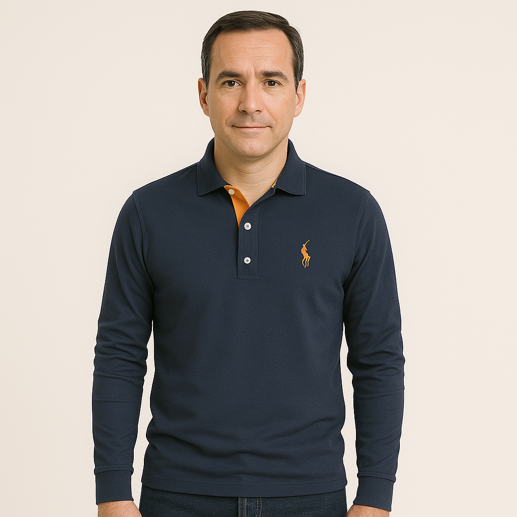 Long Sleeve Polo for Men - Bastian