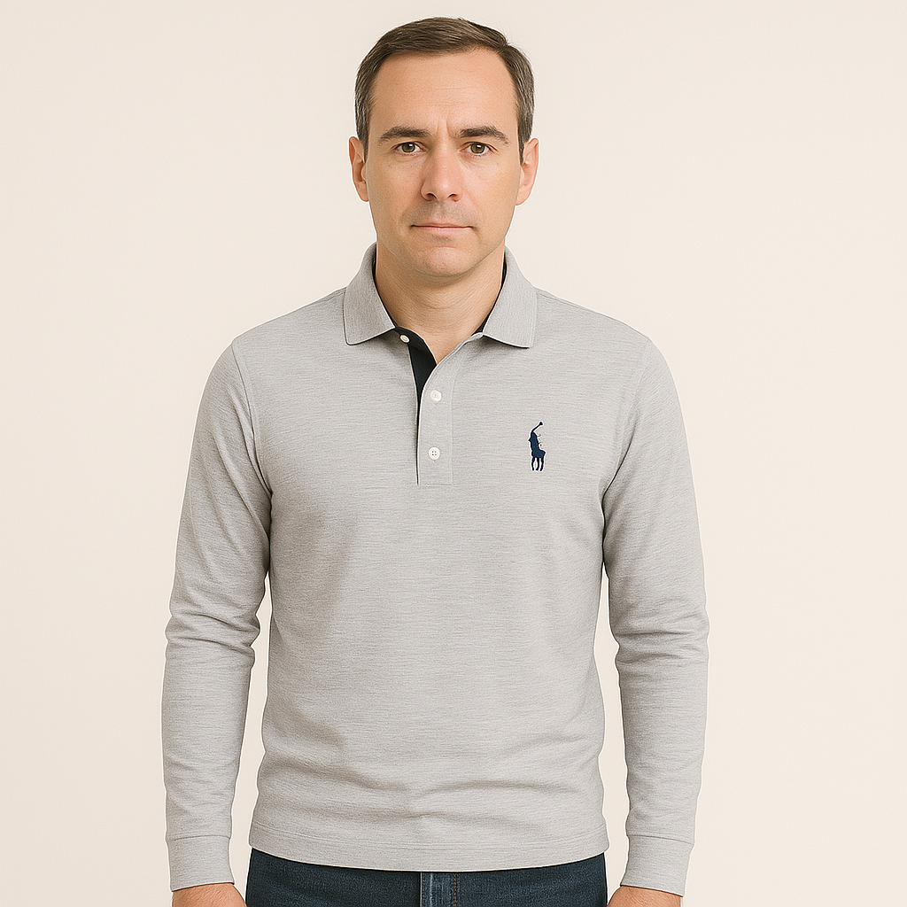 Long Sleeve Polo for Men - Bastian