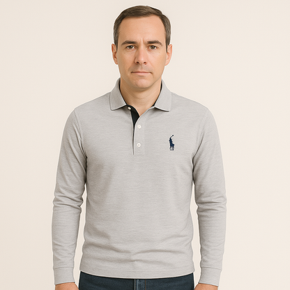 Long Sleeve Polo for Men - Bastian