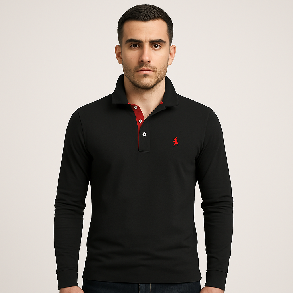 Long Sleeve Polo for Men - Bastian