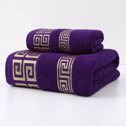 Luxury Cotton Towel Set with Soft Terry
