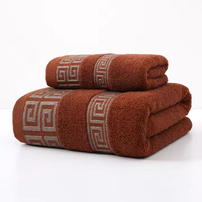 Luxury Cotton Towel Set with Soft Terry