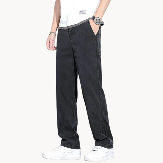 Loose Comfortable Smart Trousers with Side Pockets