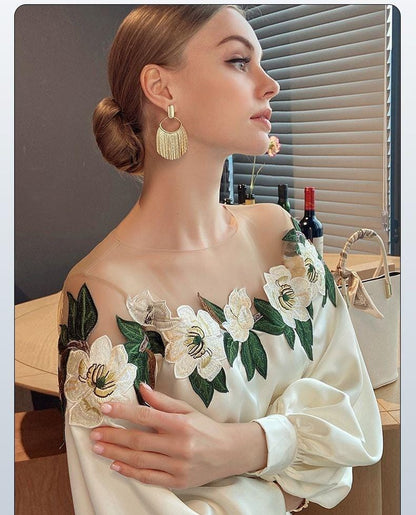 Lorenza | Floral Pattern Blouse