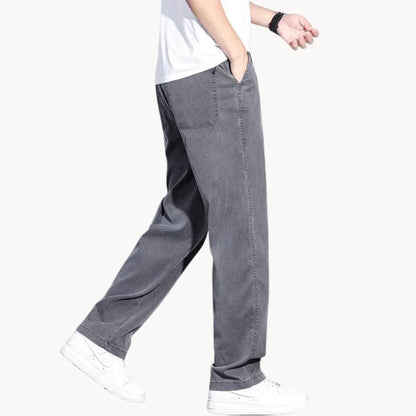 Loose Comfortable Smart Trousers with Side Pockets