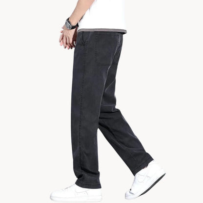 Loose Comfortable Smart Trousers with Side Pockets