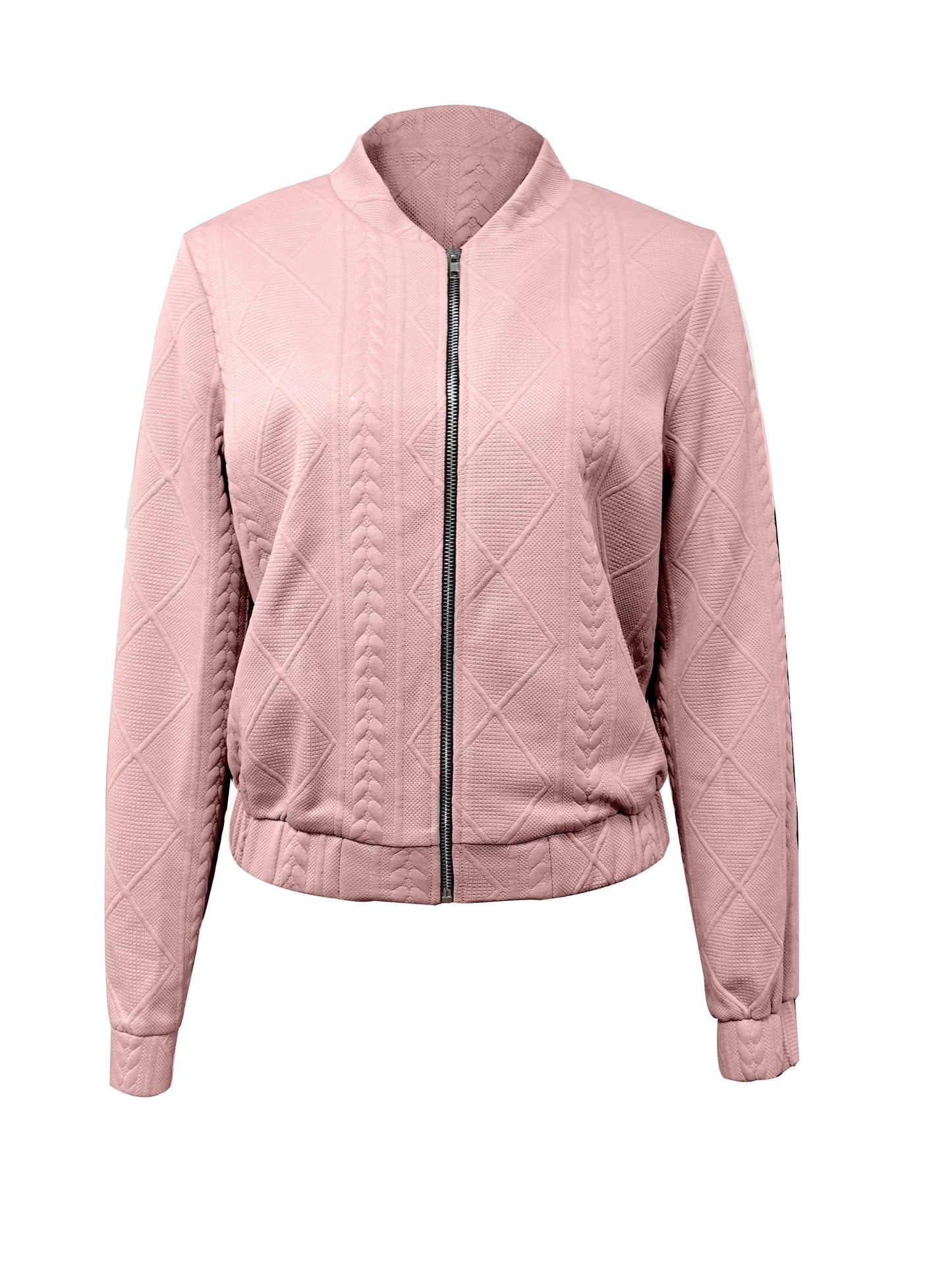 Lotte | Casual bomber jacket with plain texture