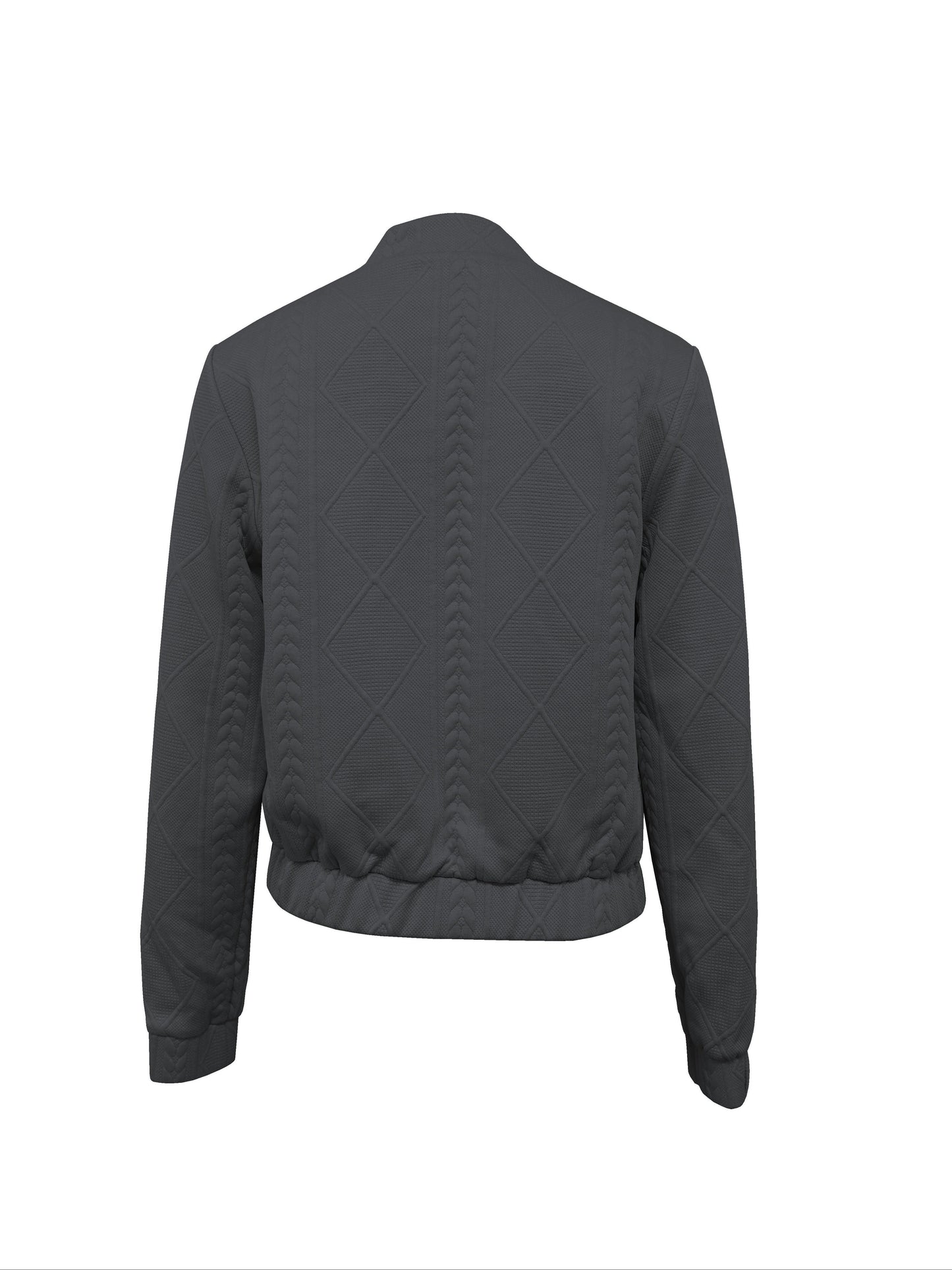 Lotte | Casual bomber jacket with plain texture