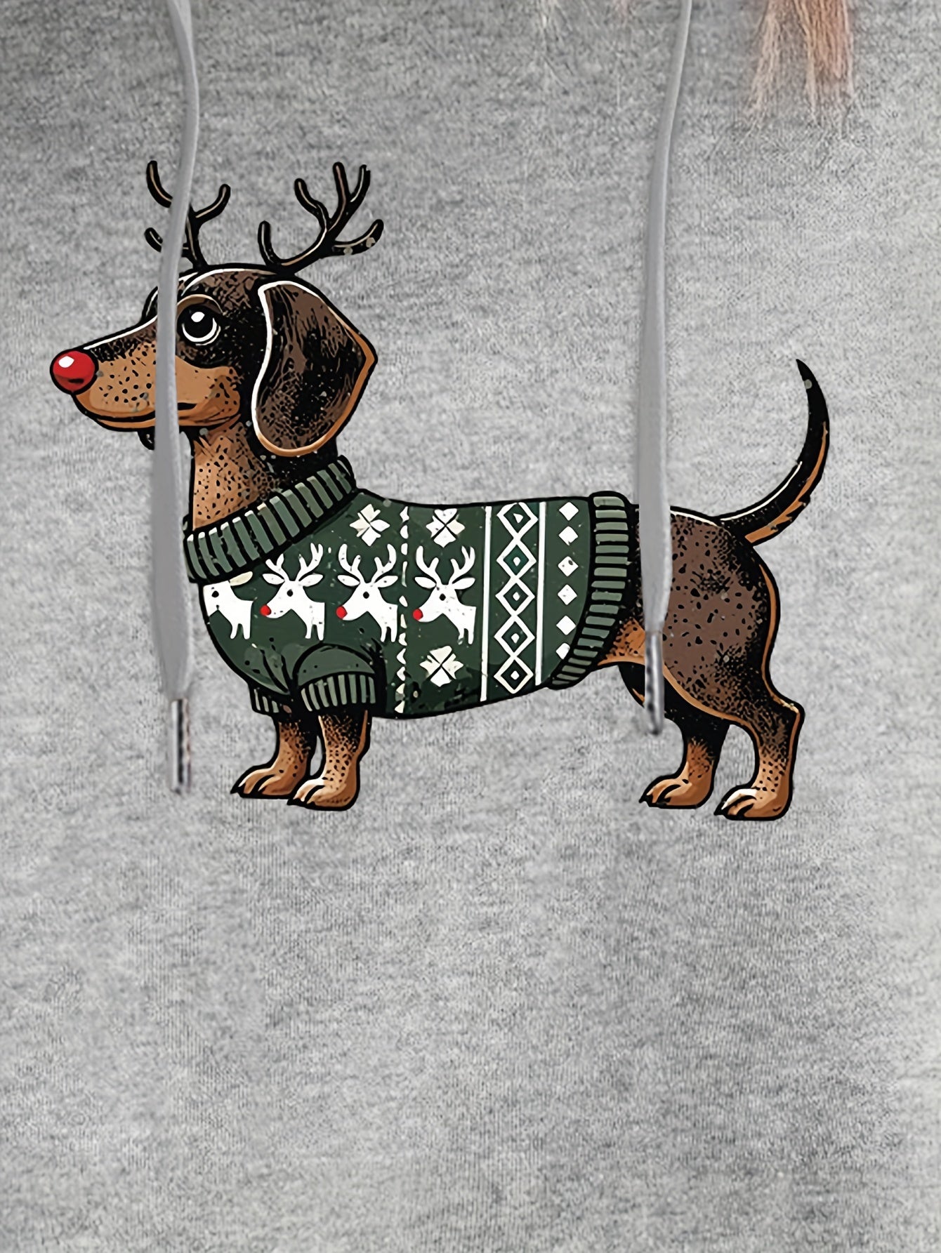 Lotte | Cute Christmas Hoodie with Dachshund Print