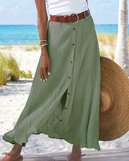 Lotte | Elegant Long Skirt in Solid Colour