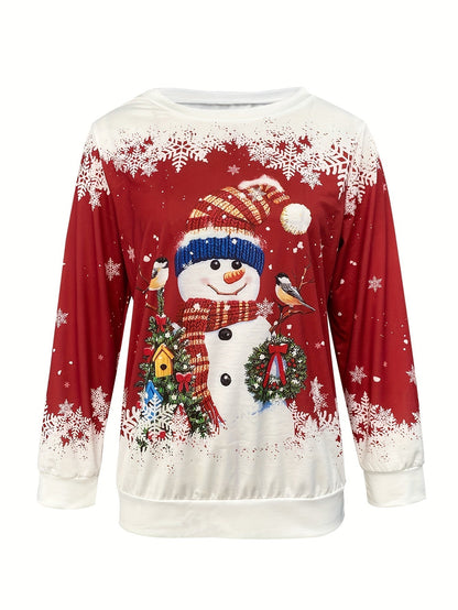 Lotte | Festive Santa Print Women's Sweatshirt