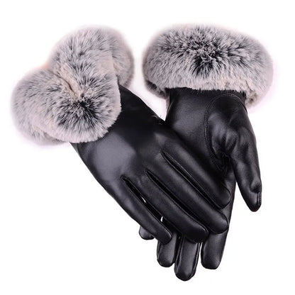 Lotte | Stylish & Warm Leather Gloves