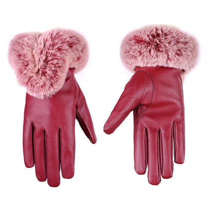 Lotte | Stylish & Warm Leather Gloves