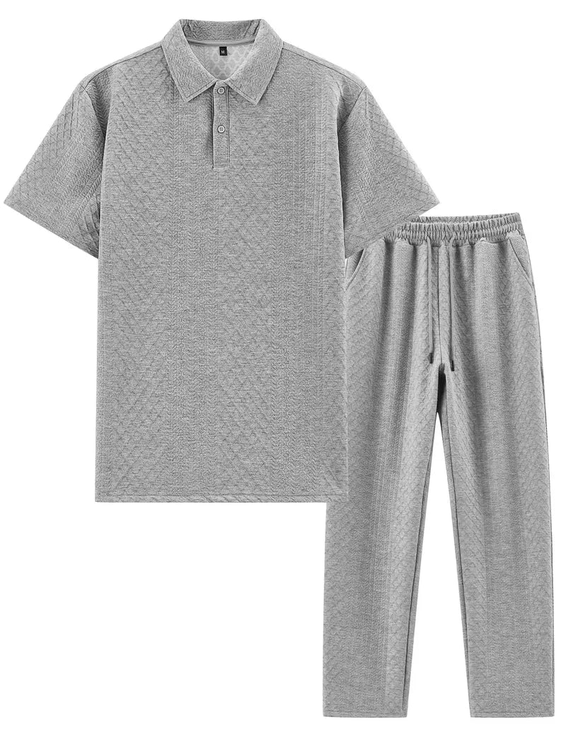 Lounge set with polo and trousers