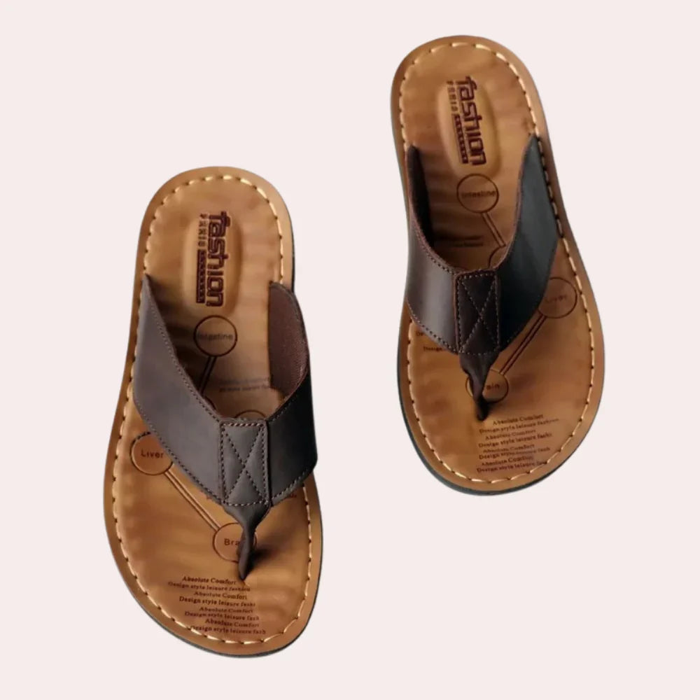Sylas – Leather Men's Slipper with Luxury Comfort