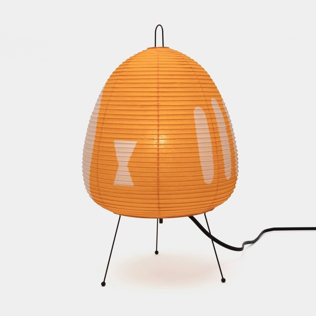 Lampada da tavolo con paralume in carta di riso e design di ispirazione giapponese
