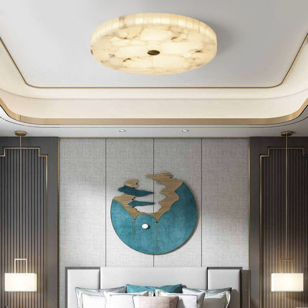 Luxury Marble Ceiling Light with LED and Smart Features