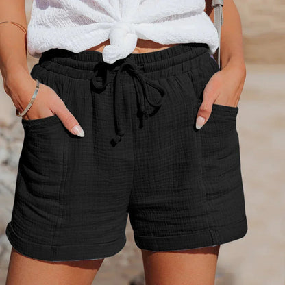 Lightweight Summer Shorts with Elastic Waistband