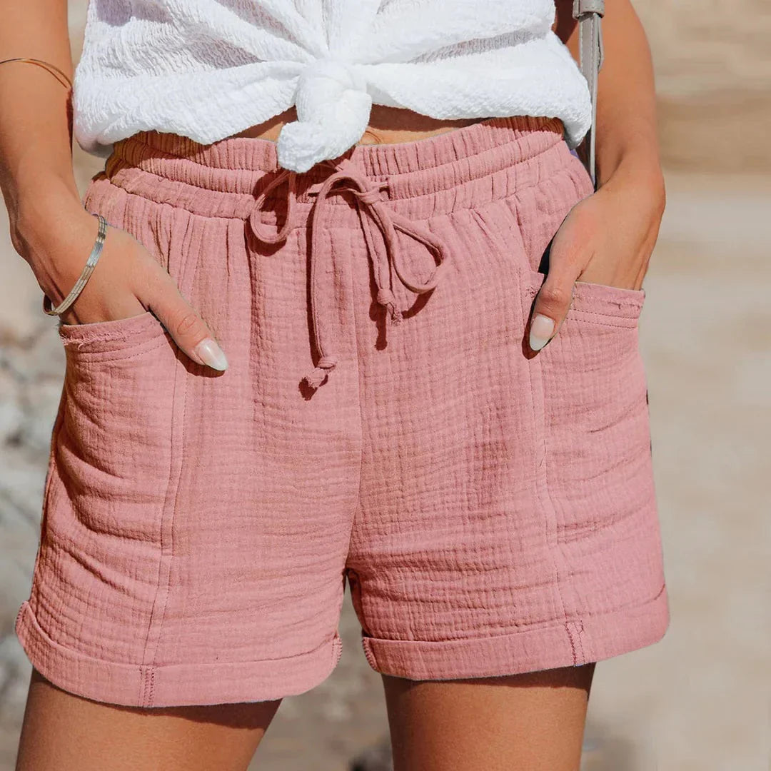 Lightweight Summer Shorts with Elastic Waistband