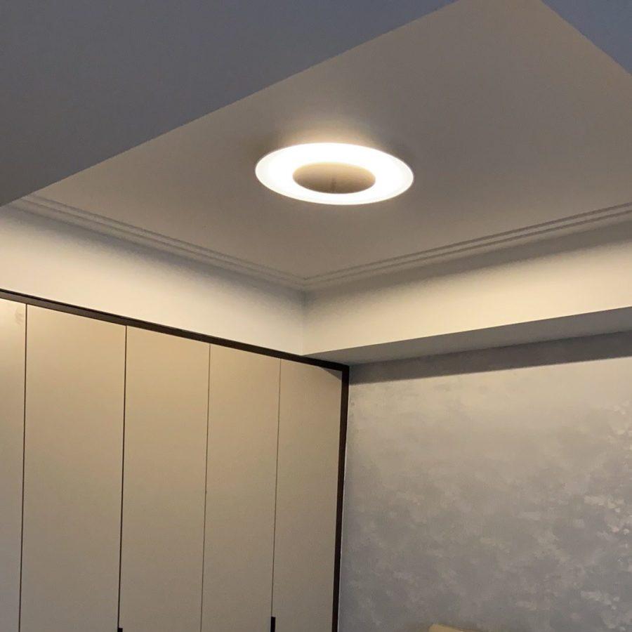 Modern Nordic Lunar Ceiling Light with LED