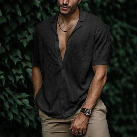 Luuk | Comfortable Knitted Summer Shirt for Men