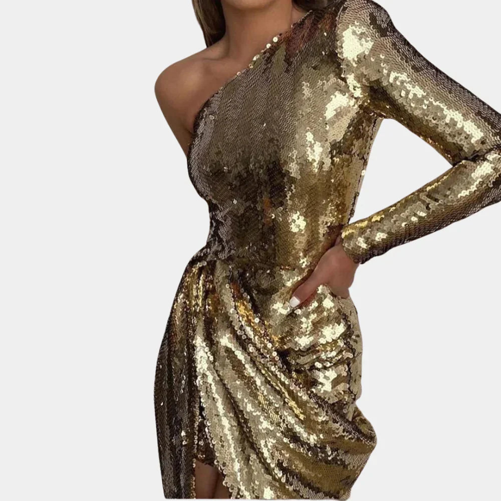 Luxe Mini Dress with Sequins