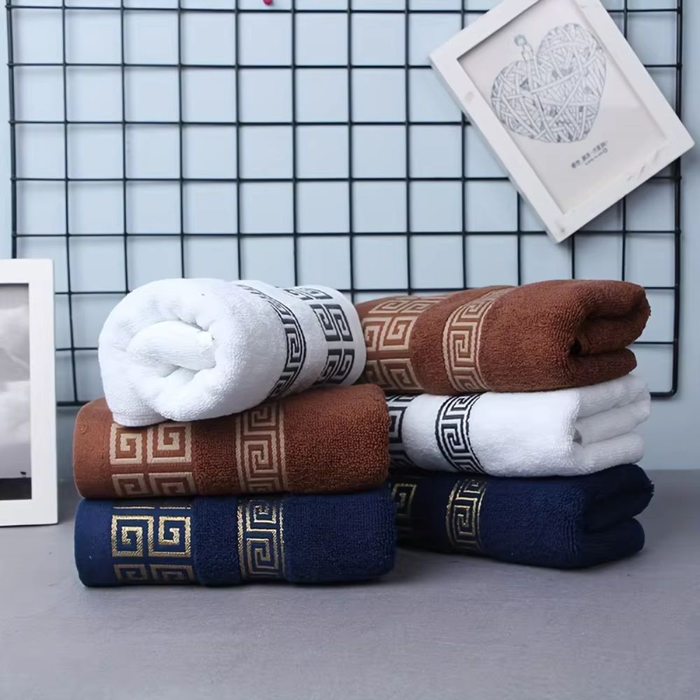 Luxury Cotton Towel Set with Soft Terry