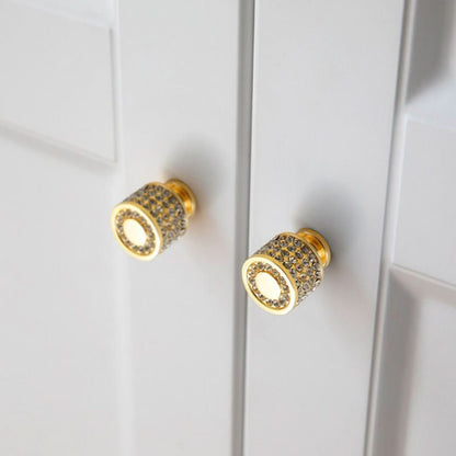 Crystal Gold Handles - 2 PIECES