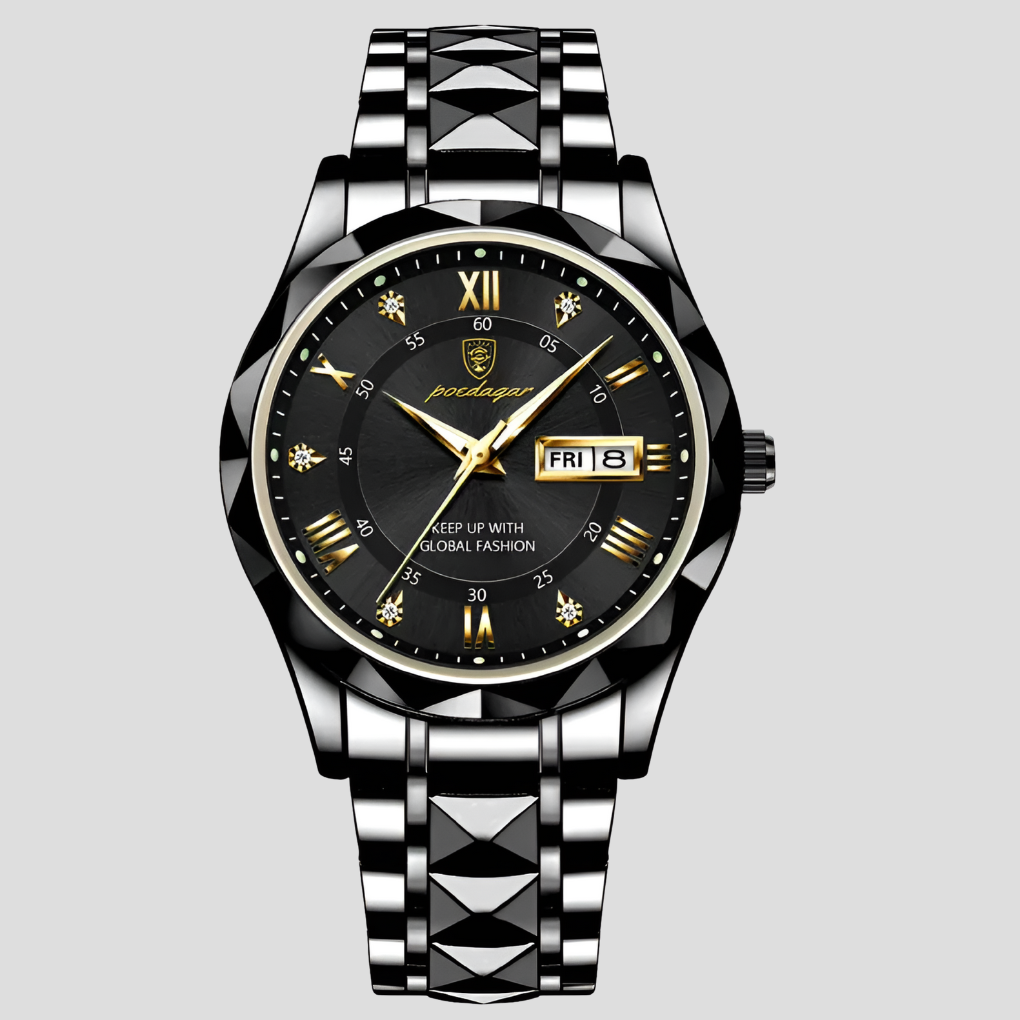 Luxury Men's Stainless Steel Watch for Daily Use