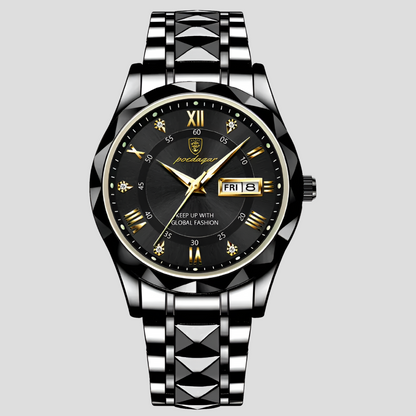 Luxury Men's Stainless Steel Watch for Daily Use