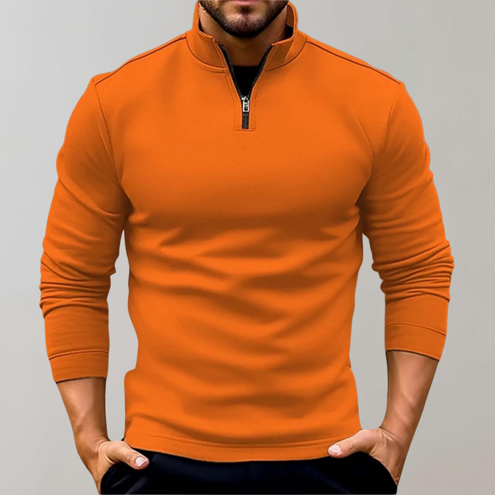Light Summer Jumper with Zip for Men