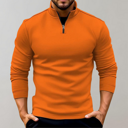 Light Summer Jumper with Zip for Men