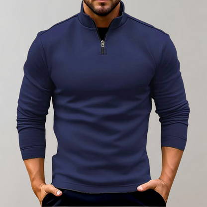 Light Summer Jumper with Zip for Men