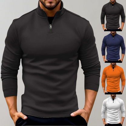 Men's Zip Sweater with Timeless Look
