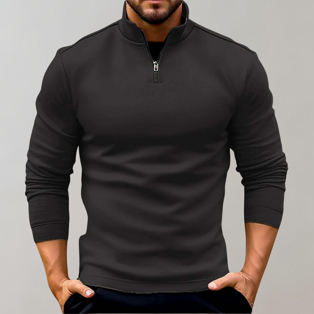 Light Summer Jumper with Zip for Men