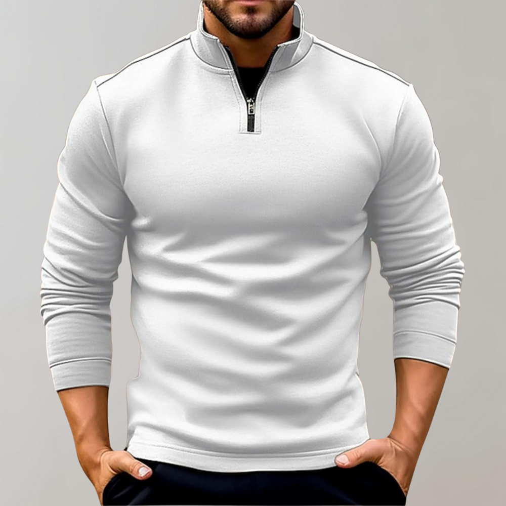 Men's Zip Sweater with Timeless Look