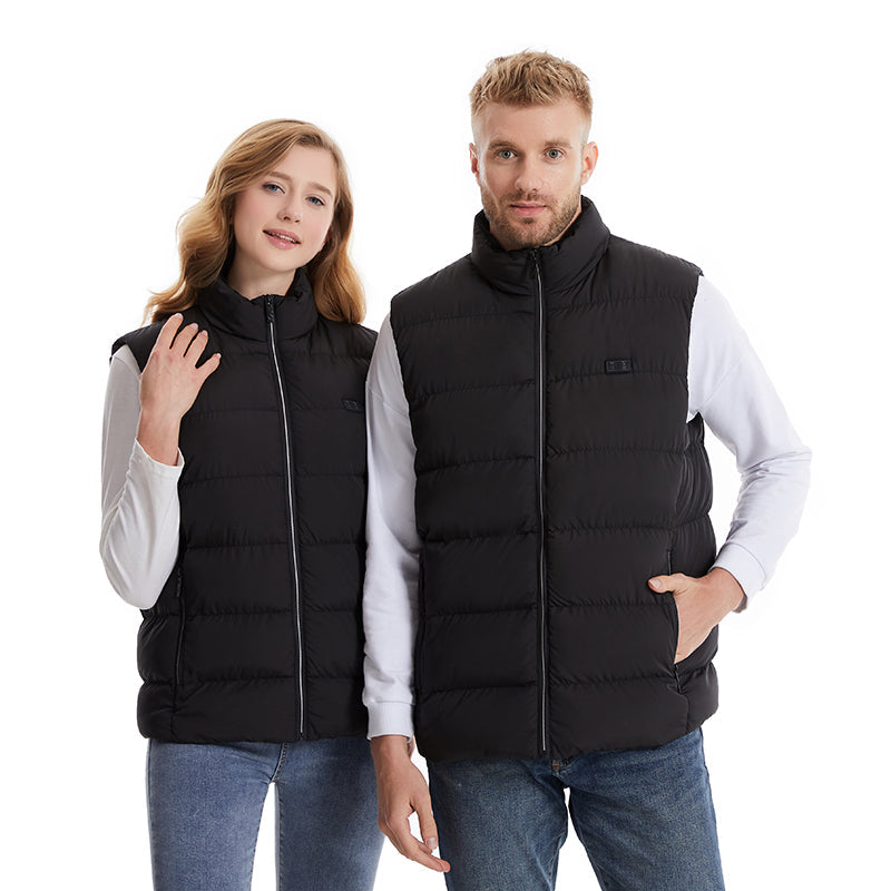Giacca riscaldata unisex con temperatura regolabile e materiale idrorepellente