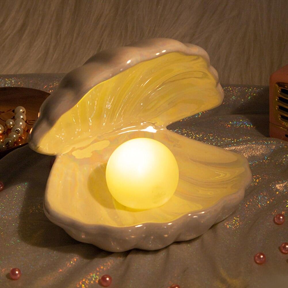 Magical Shell Lamp with Pearl