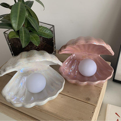 Magical Shell Lamp with Pearl
