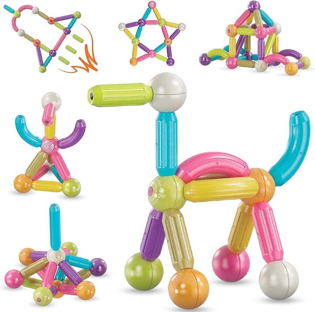 Magnetic Building Blocks Including Free Storage Box